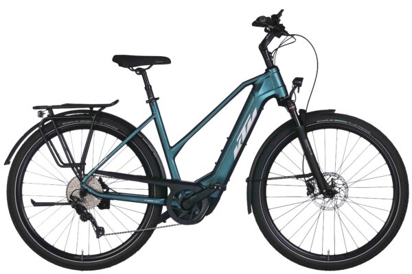 KTM Macina Tour CX 510 500 Wh Damen Trapez grün 2025