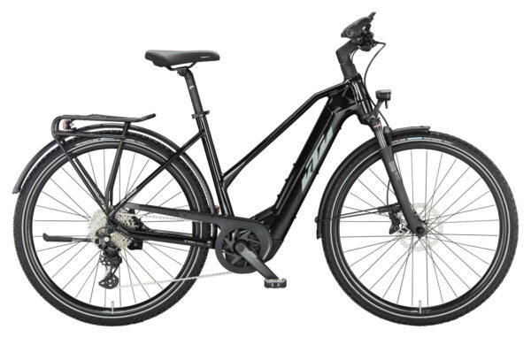 KTM Macina Sport 610 metallic black (grey+blue) 2024 28" 625 Wh Trapez