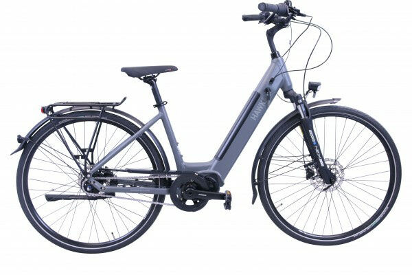 Hawk E-City Wave Integrated Lady STEPS Grau 2023 28" 504 Wh Wave