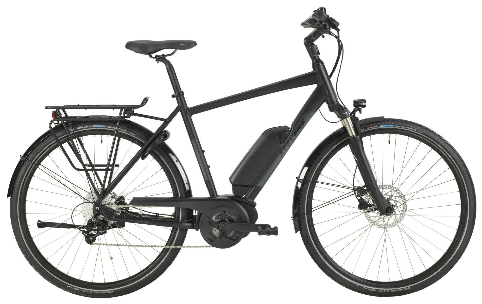 Stevens E-Molveno Gent Velvet Black 28" 400 Wh Diamant