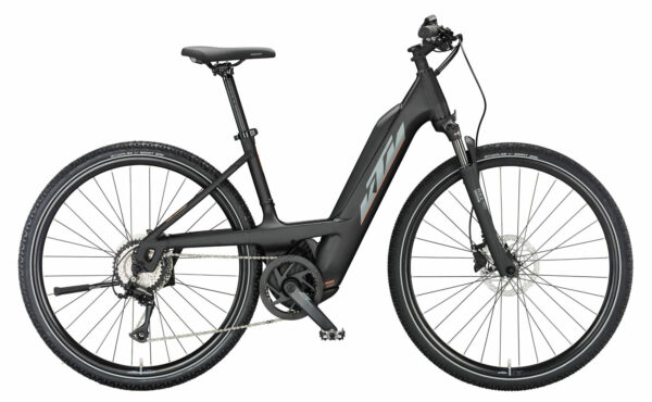 KTM Macina Cross 510 black matt (grey+orange) 2024 28" 500 Wh Wave
