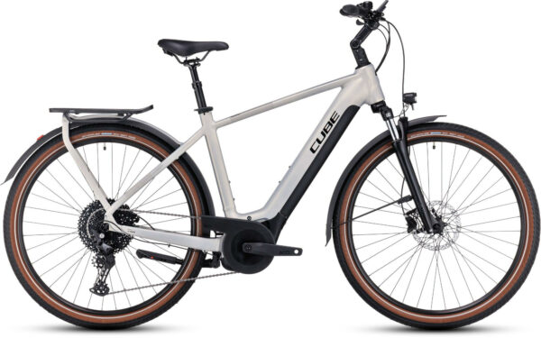 Cube Touring Hybrid Pro 625 pearlysilver´n´black 28" 625 Wh Diamant