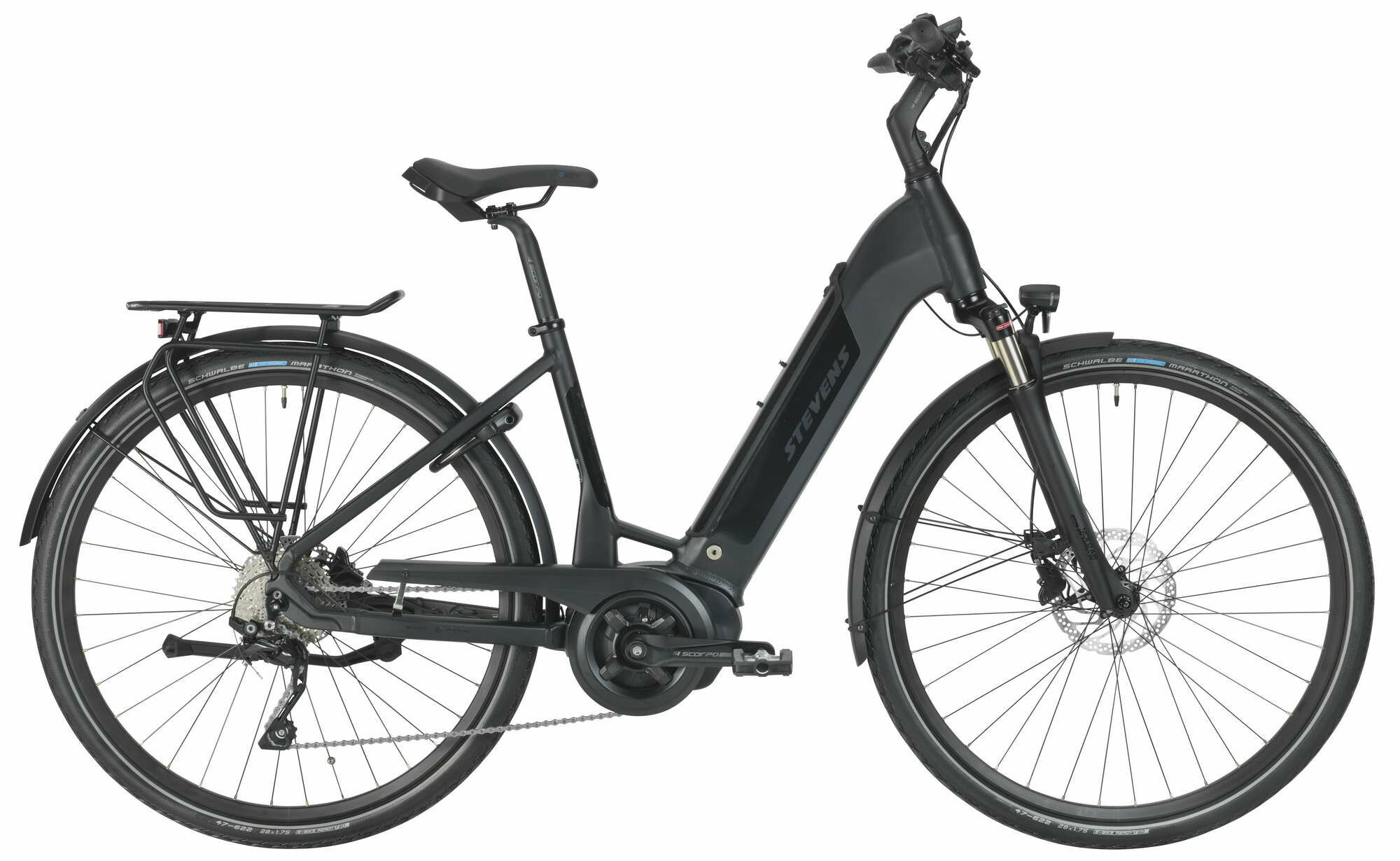 Stevens E-Lavena PT5 Forma Stealth Black 28" 500 Wh Wave