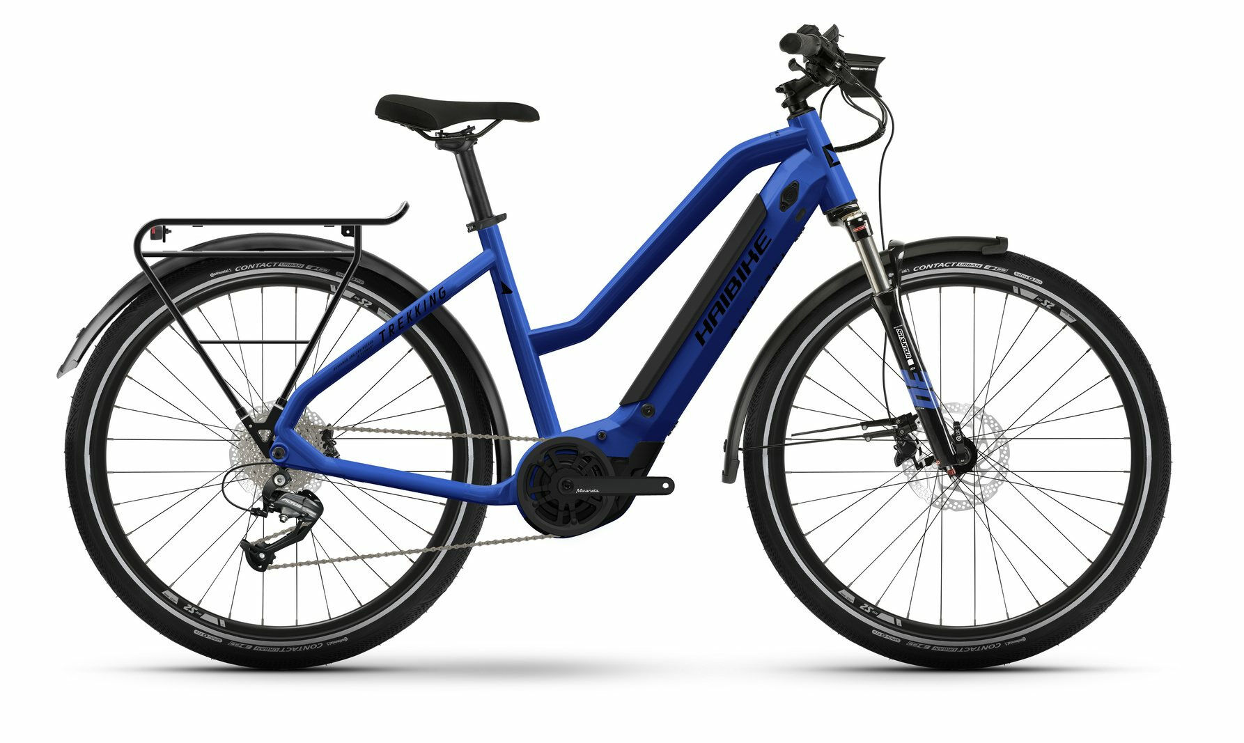 Haibike Trekking 4 gloss matte blue/black 2022 27,5" 500 Wh Trapez