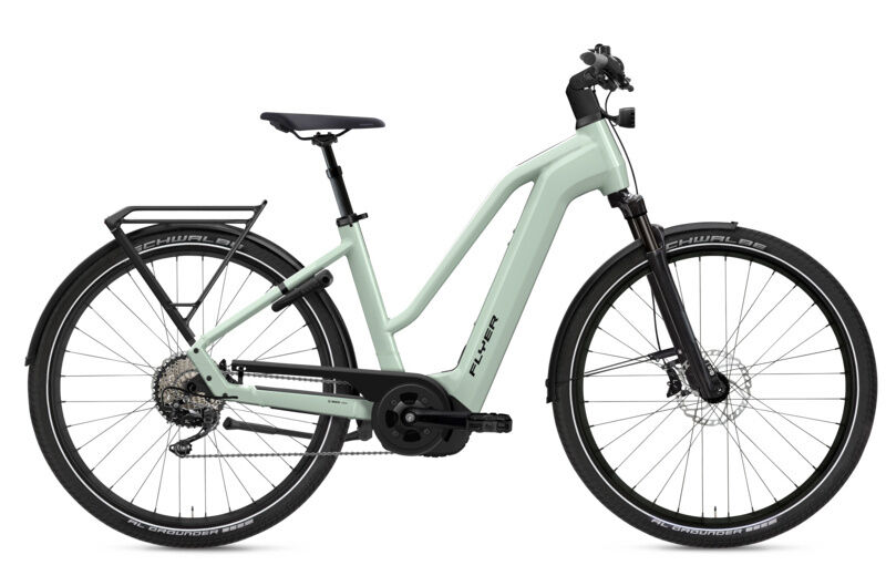 Flyer Gotour 7.10 Frosty Sage Gloss 2023 28" 750 Wh Trapez