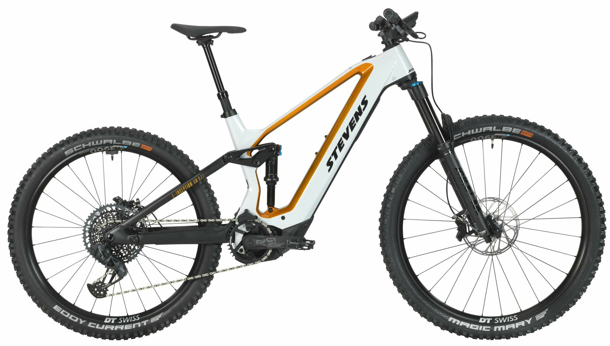 Stevens E-Inception AM 8.7.1 GTF Sunset Gold White 2022 29"/27,5" 750 Wh Diamant