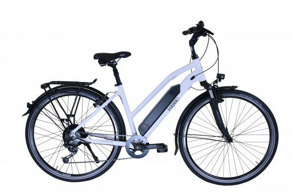 Hawk E-Trekking BAFANG Lady Weiß 2023 28" 418 Wh Trapez