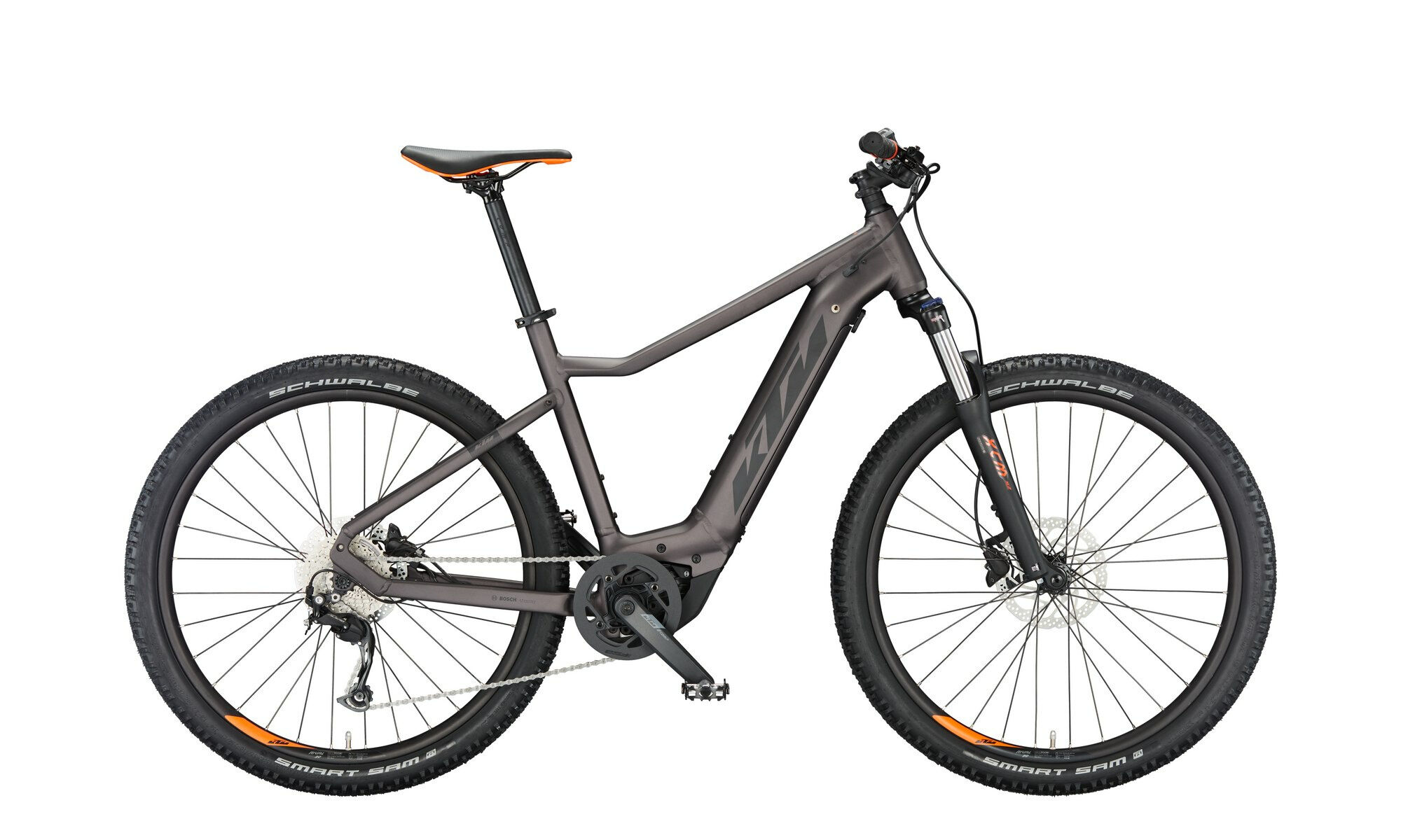 KTM MACINA RACE 572 elderberry matt (black+orange) 27,5" 500 Wh Diamant