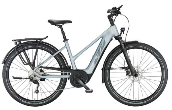 KTM Macina Tour P510 azzurro silver matt (grey+blue) 2024 28" 500 Wh Trapez
