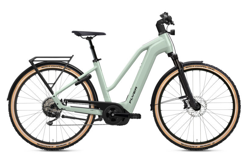 Flyer Gotour 7.12 XC Frosty Sage Gloss 2023 28" 750 Wh Trapez