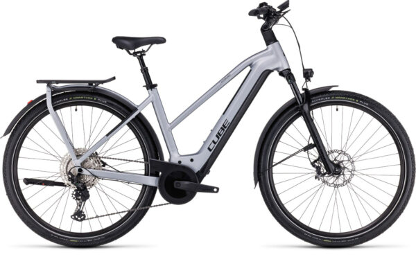 Cube Kathmandu Hybrid SLX 750 polarsilver´n´black 2024 28" 750 Wh Trapez