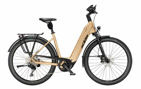 KTM MACINA STYLE 820 di2 GOLDEN DUST MATT (BLACK) 2025 28"; 800 Wh Wave
