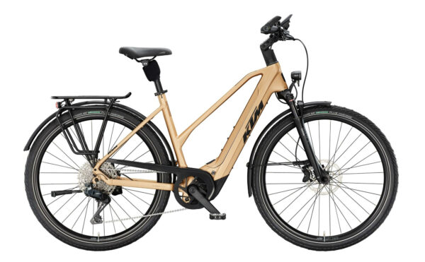 KTM MACINA STYLE 820 di2 GOLDEN DUST MATT (BLACK) 2025 28"; 800 Wh Trapez