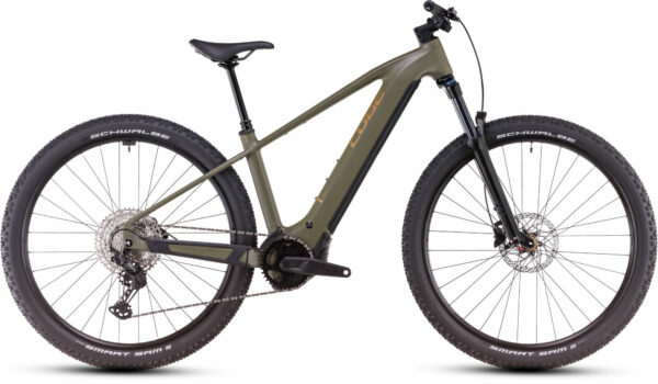 Cube Reaction Hybrid Pro 800 dustyolive´n´gold 27,5" 800 Wh Diamant