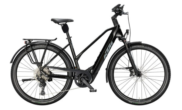 KTM MACINA STYLE 830 DIAMOND BLACK (GREY+ORANGE) 2025 28" 800 Wh Trapez