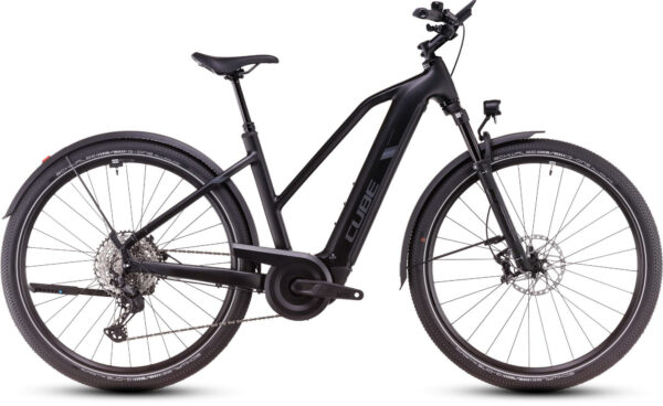 Cube Nuride Hybrid SLX 800 Allroad black and reflect 2025 28" 800 Wh Trapez