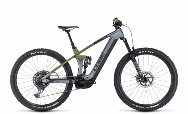 Cube Stereo Hybrid 140 HPC TM 750 flashgrey´n´olive 2023 27,5" 750 Wh Diamant