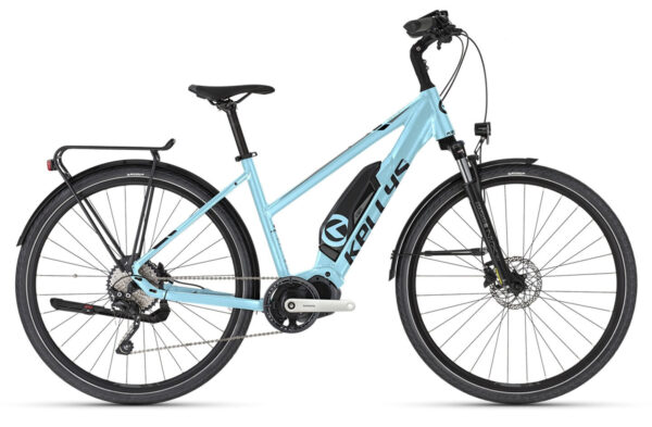 Kellys E-Cristy 10 SH Sky Blue 28" 630 Wh Trapez