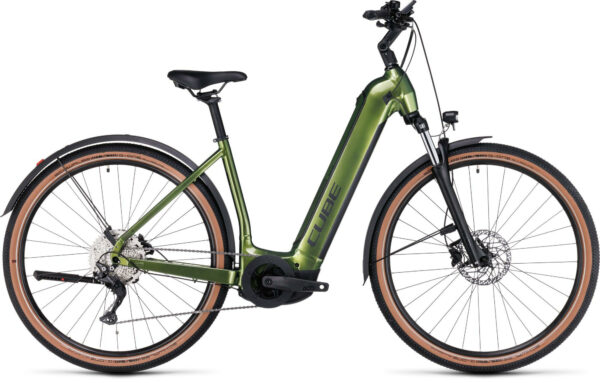 Cube Nuride Hybrid Pro 750 Allroad shinymoss´n´black 2024 28" 750 Wh Wave