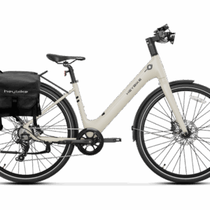 Heybike EC 1-ST mit schwarzer Gepäckträgertasche