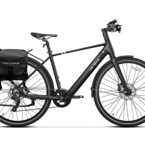 Heybike EC 1 mit schwarzer Gepäckträgertasche