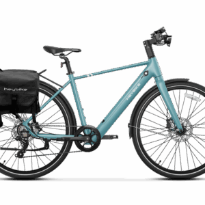 Heybike EC 1 mit schwarzer Gepäckträgertasche
