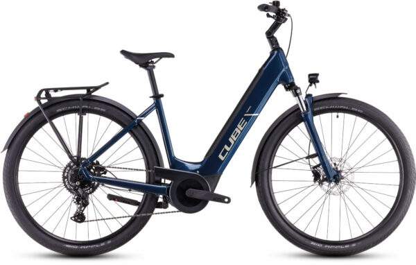 Cube Touring Hybrid ONE 625 deepsea and chrome 2025 28" 625 Wh Wave