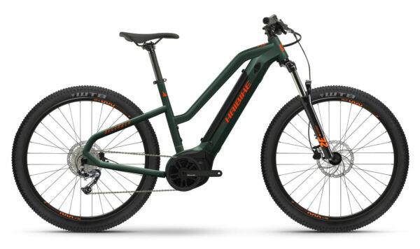 Haibike AllTrack Youth olive/orange-matt 27,5" 500 Wh Trapez