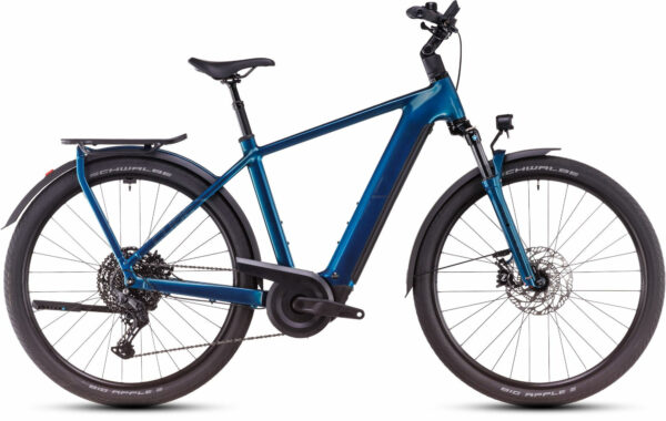 Cube Kathmandu Hybrid EX 800 electricblue and chrome 2025 28" 800 Wh Diamant