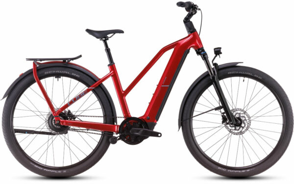 Cube Kathmandu Hybrid Comfort Pro 800 electricred and red 2025 28" 800 Wh Trapez