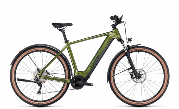 Cube Nuride Hybrid Pro 625 Allroad shinymoss´n´black 2023 28" 625 Wh Diamant