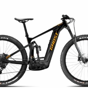 Ghost E-Riot AM CF Advanced - 27.5 // 29 Zoll 750Wh 12K Fully - black/dirty orange - glossy/matt