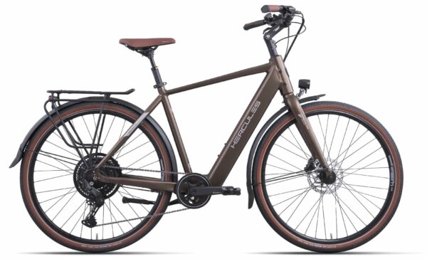 HERCULES Urbanico I-10 - 28 Zoll 410Wh 10K Diamant - nutria gold-matt
