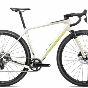 Orbea TERRA M31eTEAM 1X - 28 Zoll 12K Diamant - Ivory White-Spicy Lime