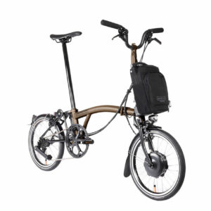Brompton P-Line Electric Urban 4-speed - Typ H- 16 Zoll 300Wh 4K Faltrad - Bronze Sky