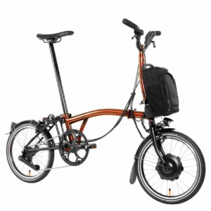 Brompton P-Line Electric Urban 4-speed - Typ H- 16 Zoll 300Wh 4K Faltrad - Flame Lacquer