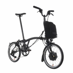 Brompton P-Line Electric Urban 4-speed - Typ H - 16 Zoll 300Wh 4K Faltrad - Midnight Black Metallic