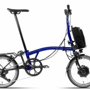 Brompton P-Line Electric Explore 12-speed - Typ H - 16 Zoll 300Wh 12K Faltrad - Bolt Blue Lacquer