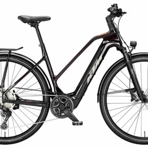 KTM MACINA SPORT SX ELITE - 28 Zoll 400Wh 10K Trapez - transparent red (grey+chrome orange)