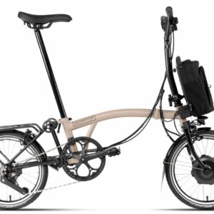 Brompton C-Line Electric - 12 Speed - Typ H- 16 Zoll 300Wh 12K Faltrad - Dune Sand