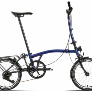 Brompton P-Line Explore - Typ H - 16 Zoll 12K Faltrad + Toolkit - Bolt Blue Lacquer
