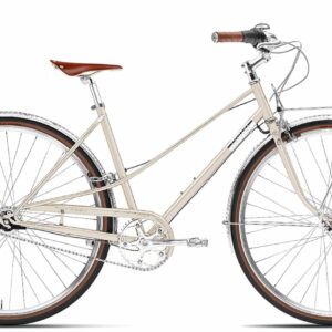 Creme Cycles Caferacer Lady Doppio - 28 Zoll 7N Trapez - Silver Champagne