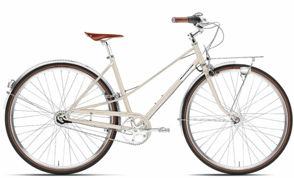 Creme Cycles Caferacer Lady Doppio - 28 Zoll 7N Trapez - Silver Champagne