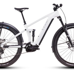 Cube Stereo Hybrid ONE44 EXC Allroad metallicwhite´n´black - 27.5 // 29 Zoll 800Wh 12K Fully - whitemarble´n´black
