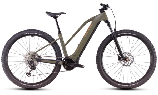 Cube Reaction Hybrid Pro - 27.5 / 29 Zoll 800Wh 12K Trapez - dustyolive n gold