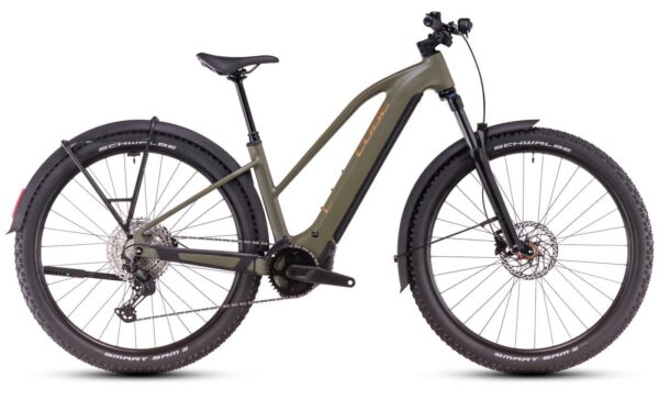 Cube Reaction Hybrid Pro Allroad - 27.5 / 29 Zoll 800Wh 12K Trapez - dustyolive n gold