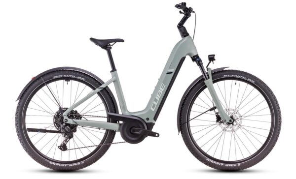 Cube Nuride Hybrid Pro Allroad - 28 Zoll 800Wh 10K Wave - pistachio´n´stonegrey