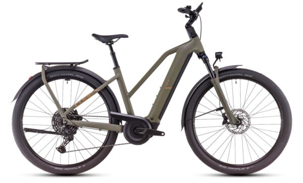 Cube Kathmandu Hybrid Pro - 28 Zoll 800Wh 11K Trapez - dustyolive´n´gold