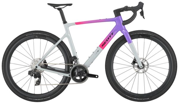 Scott Addict Gravel 20 - 28 Zoll 24K Diamant - narwal grey/fade purple