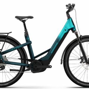 Winora - Yakun X12 Low - 27.5 Zoll 800Wh 12K Wave - Blue Monday Aqua Gloss
